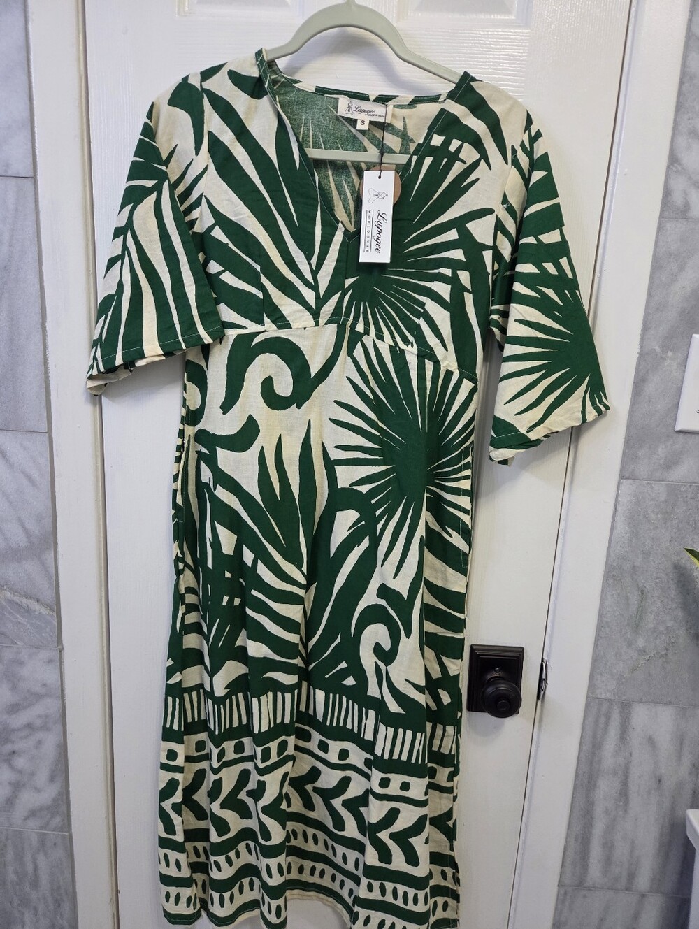 Lush Green Palm-Print Women’s Dress by LuLaRoe